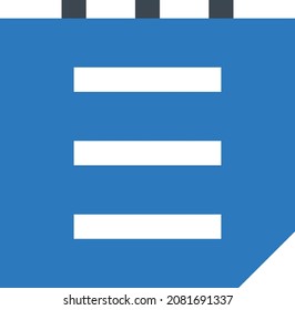 notepad vector illustration isolated on a transparent background. glyph vector icons for concept or web graphics.