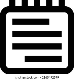 notepad Vector illustration on a transparent background.Premium quality symmbols.Stroke vector icons for concept and graphic design.