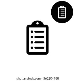 notepad   - white vector icon