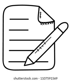 
Notepad to write points and a pen

