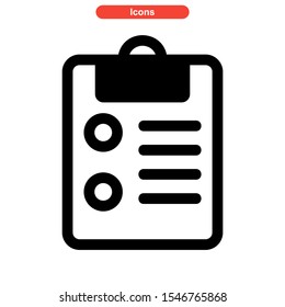 notepads icon isolated sign symbol vector illustration - high quality black style vector icons
