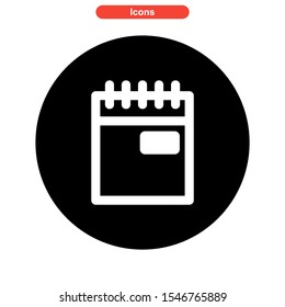 notepads icon isolated sign symbol vector illustration - high quality black style vector icons

