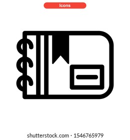 notepads icon isolated sign symbol vector illustration - high quality black style vector icons

