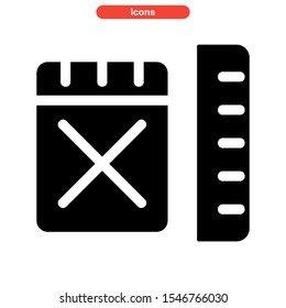 notepads icon isolated sign symbol vector illustration - high quality black style vector icons
