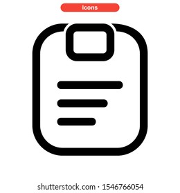 notepads icon isolated sign symbol vector illustration - high quality black style vector icons
