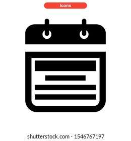 notepads icon isolated sign symbol vector illustration - high quality black style vector icons
