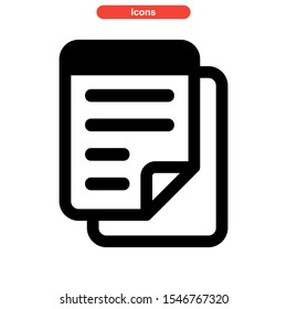 notepads icon isolated sign symbol vector illustration - high quality black style vector icons
