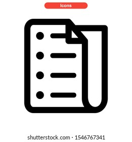 notepads icon isolated sign symbol vector illustration - high quality black style vector icons
