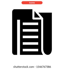 notepads icon isolated sign symbol vector illustration - high quality black style vector icons
