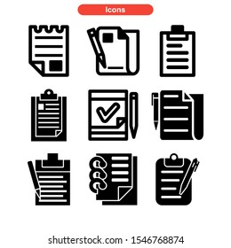 notepads icon isolated sign symbol vector illustration - Collection of high quality black style vector icons
