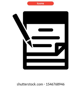 notepads icon isolated sign symbol vector illustration - high quality black style vector icons
