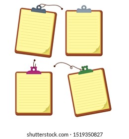 notepads, memo pads, planners - vector illustration in flat style.