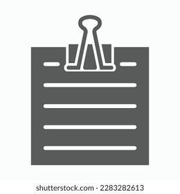 notepaper icon, notepad vector, paper illustration