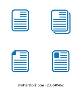 Notepaper icons