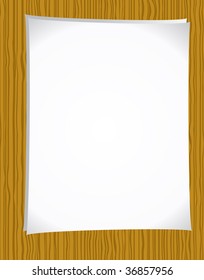 Notepaper on wood