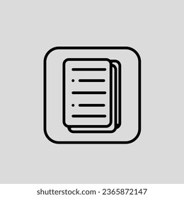 Notes app icon vector png