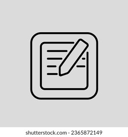 Notes app icon vector png