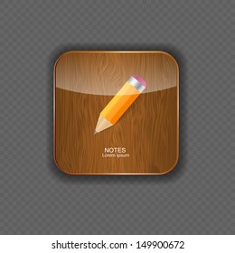 Notes  application icons vector illustration