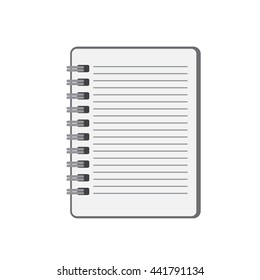 notes book flat design illustration