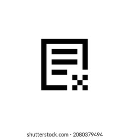 notes delete pixel perfect icon design. Flat style design isolated on white background. Vector illustration