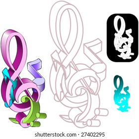 The notes, design elements in perspective