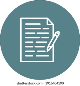Notes, document, checklist, paper Icon vector image. Can be used for phone and tablet. Suitable for mobile apps, web apps and print media.
