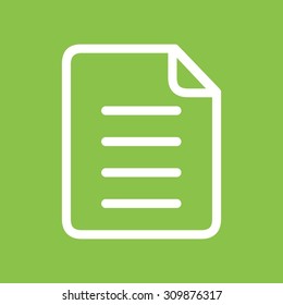 Notes, document, list icon vector image. Can also be used for phone and communication. Suitable for use on web apps, mobile apps and print media.