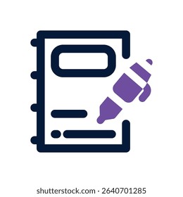 notes duotone icon. Sleek and modern vector icon for websites, mobile apps, marketing materials, and corporate design. Fully scalable and ready to use.