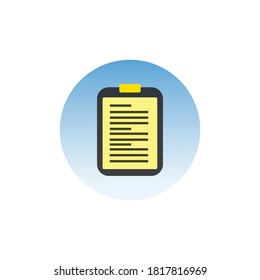 Notes Icon Desain Vector Illustration Template 