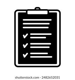 Icono Notas. Icono de documento en estilo de pictograma