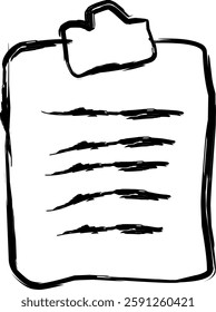 notes icon in doodle style