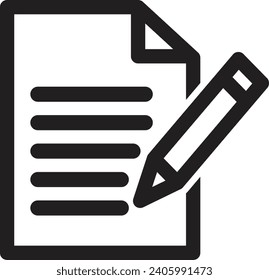 Notes icon . Edit file icon . Write icon . sign up icon vector