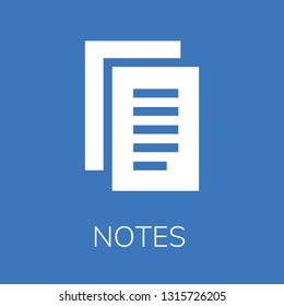  Notes icon. Editable  Notes icon for web or mobile.