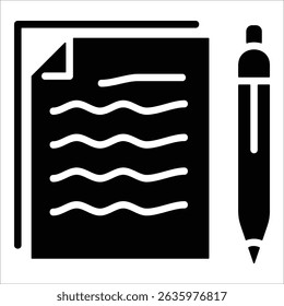 Notes Icon Element For Design