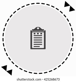 Notes icon Flat Design. Isolated Illustration.