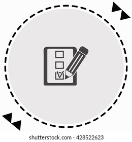 Notes icon Flat Design. Isolated Illustration.