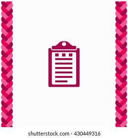 Notes icon Flat Design. Isolated Illustration.