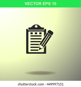 Notes icon. Illustration for business.