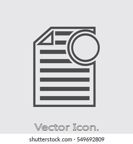 Notes icon isolated sign symbol and flat style for app, web and digital design. Vector illustration.