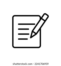 notes icon with isolated vektor and transparent background