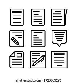 notes icon or logo isolated sign symbol vector illustration - Collection of high quality black style vector icons
