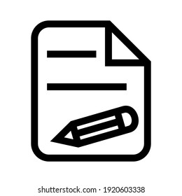 icono de notas o logotipo símbolo de signo aislado ilustración vectorial - iconos vectoriales de estilo negro de alta calidad
