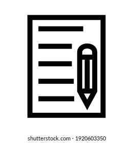 notes icon or logo isolated sign symbol vector illustration - high quality black style vector icons
