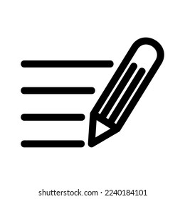 notes icon or logo isolated sign symbol vector illustration - high quality black style vector icons
