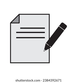 notes icon logo vector design template