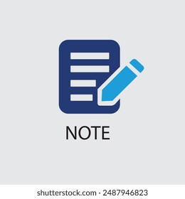 Notes icon logo vector design template