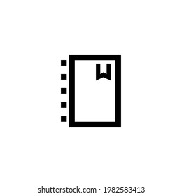 Notes icon. Notebook icon. The concept of notes. Can be used for advertising and educational purposes. Vector EPS 10.