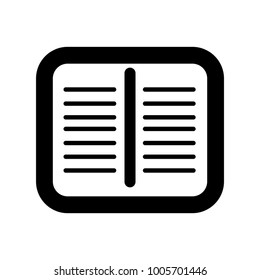 Notes icon on a white background, Vector illustration