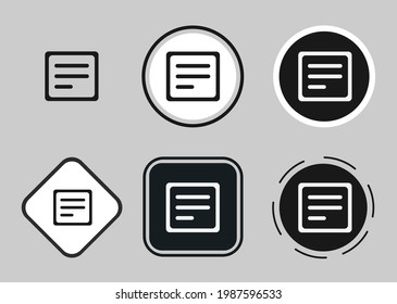 notes icon set. Collection of high quality black outline logo for web site design and mobile dark mode apps. Vector illustration on a white background