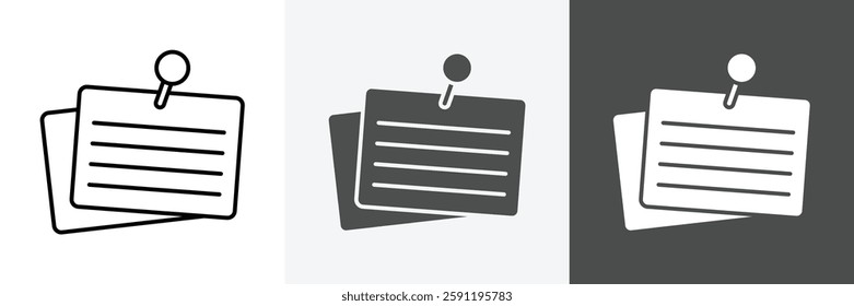 Notes Icon set vector art